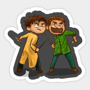 Angel and Hunter Sticker